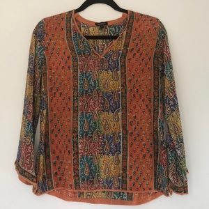 Tolani 100% silk blouse